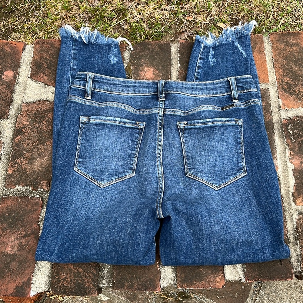 KanCan High waist crop button fly jeans size 13/30 - Picture 4 of 7